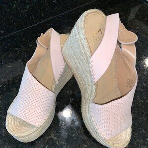 Marc Fisher Blush Pink Leather Sandals